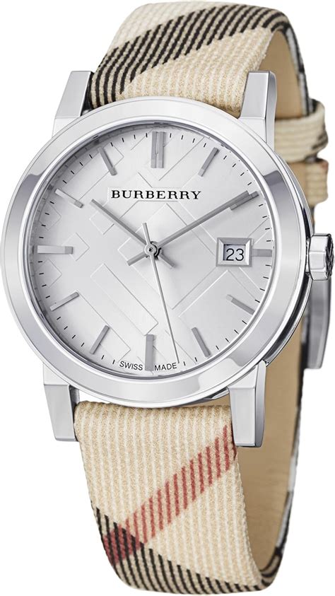 burberry brown leather watch strap|Burberry watch men's leather strap.